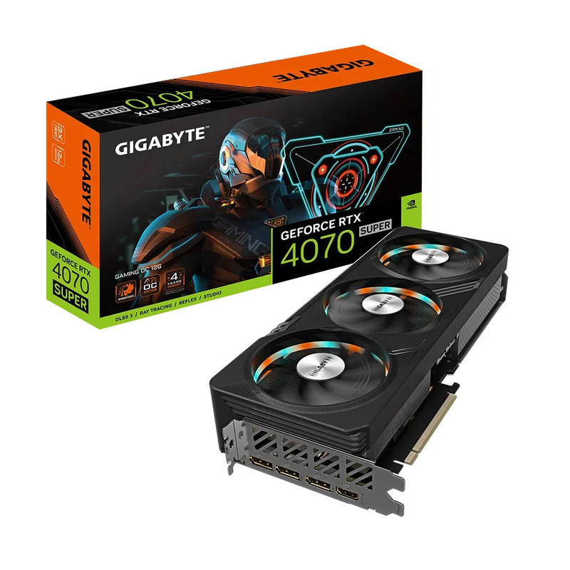 Gigabyte GeForce RTX 4070 Super Gaming OC 12GB GDDR6X Graphics Card - كرت الشاشة